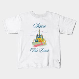 Save the Date Fairytail Castle Kids T-Shirt